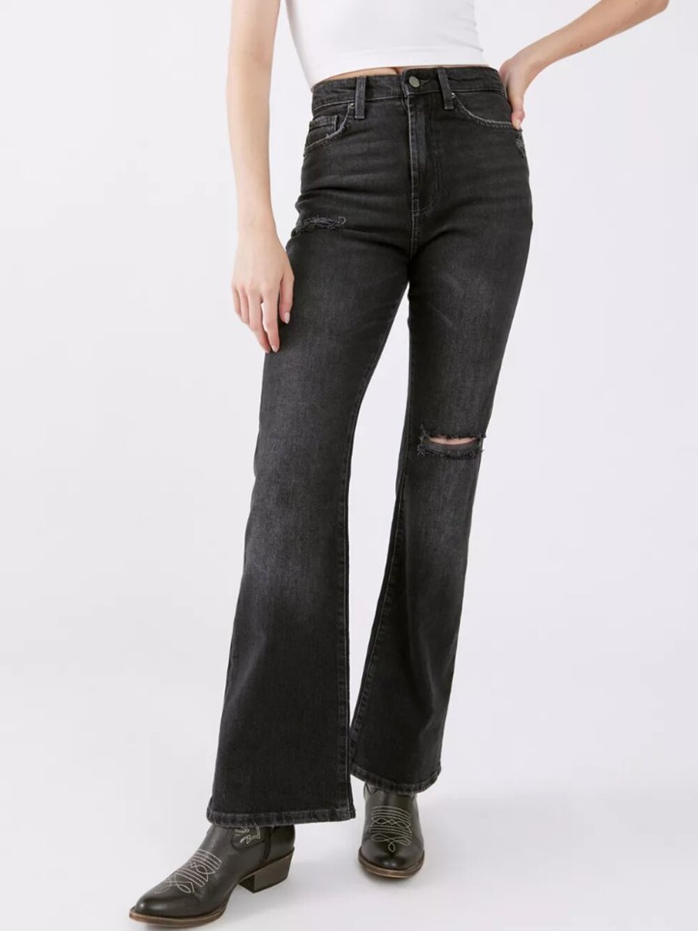 Urban Outfitters BDG High-Waisted Comfort Stretch Flare Jeans Size 26 - Picture 11 of 11
